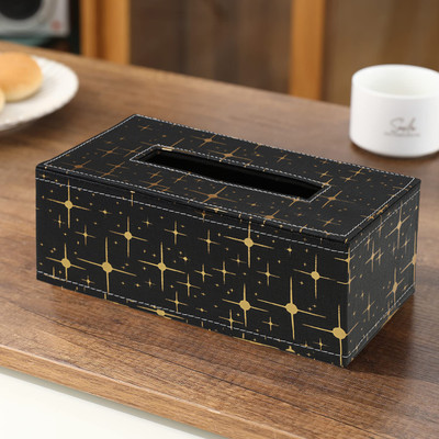 HOKiPO TISSUE-BOX-BLK-AR5110 Vehicle Tissue Dispenser(Black)