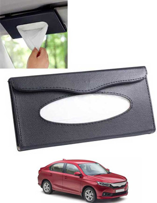 MATIES Multiuse Tissue Box With Waterproof For Car,Home,Office,Washroom,Kitchen Etc 17 Vehicle Tissue Dispenser(Black)