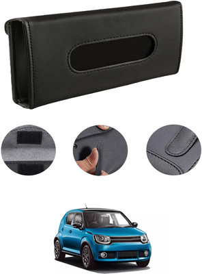 MATIES Rectangle Shape Fancy Design Tissue Dispencer For Car-147 Vehicle Tissue Dispenser(Black)
