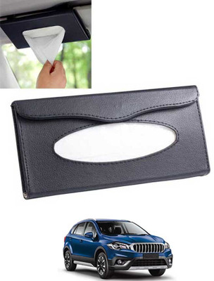 MATIES Multiuse Tissue Box With Waterproof For Car,Home,Office,Washroom,Kitchen Etc 183 Vehicle Tissue Dispenser(Black)