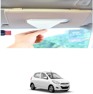 PRTEK Beige Car Tissue Holder Napkin for Sun Visor and Backseat – Universal Fit H5 Vehicle Tissue Dispenser(Beige)