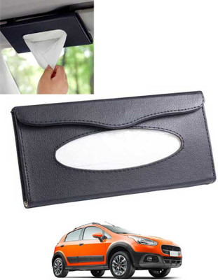 AYW Black Car Tissue Holder Rectangle Leatherite/Include Tissue/Save Space-027 Vehicle Tissue Dispenser(Black)