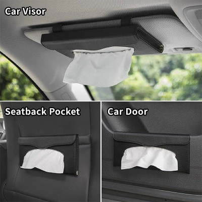 TECHEL Best Car Sun Visor Tissue Box Holder, Luxury Tissue Box Holder for Car OKN16 Vehicle Tissue Dispenser(Multicolor)