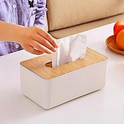 NIRBHI Wooden Tissue Storage Box Vehicle Tissue Dispenser(Multicolor)