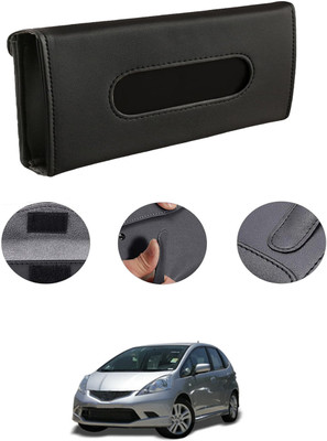 MATIES Rectangle Shape Fancy Design Tissue Dispencer For Car-158 Vehicle Tissue Dispenser(Black)