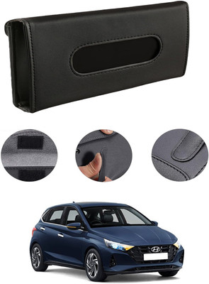 MATIES Rectangle Shape Fancy Design Tissue Dispencer For Car-146 Vehicle Tissue Dispenser(Black)