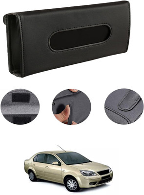MATIES Rectangle Shape Fancy Design Tissue Dispencer For Car-104 Vehicle Tissue Dispenser(Black)