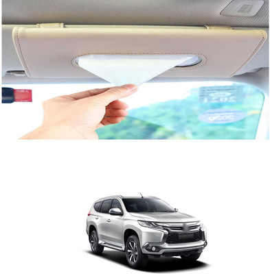 PRTEK Beige Car Tissue Holder Napkin for Sun Visor and Backseat – Universal Fit Q1 Vehicle Tissue Dispenser(Beige)