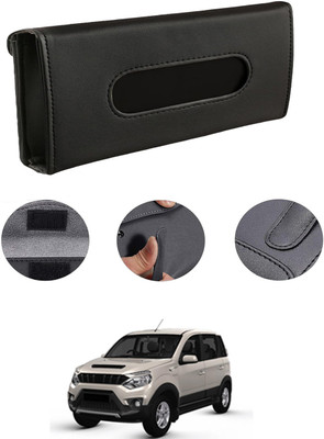 MATIES Rectangle Shape Fancy Design Tissue Dispencer For Car-196 Vehicle Tissue Dispenser(Black)