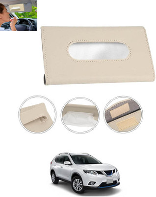 MATIES New Excellent Bright Color Beige Rectangle Shape Tissue Box For-318 Vehicle Tissue Dispenser(Beige)
