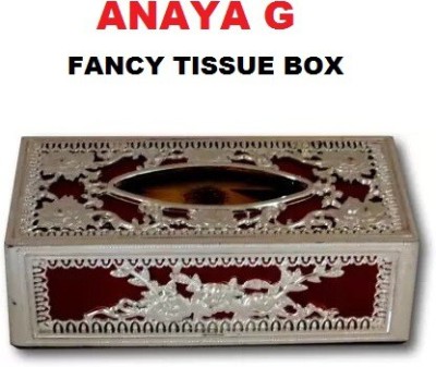 ANAYA G Silver-Red Vehicle Tissue Dispenser Vehicle Tissue Dispenser(Red, Silver)