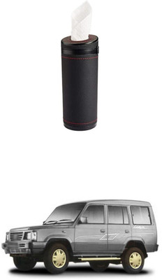 PRTEK PU Leather Plus ABS, Car Cylindrical Cup Holder Tissue forSpacio Vehicle Tissue Dispenser(Brown)