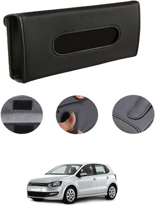 MATIES Rectangle Shape Fancy Design Tissue Dispencer For Car-205 Vehicle Tissue Dispenser(Black)