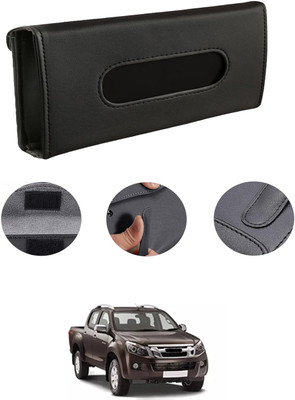 MATIES Rectangle Shape Fancy Design Tissue Dispencer For Car-76 Vehicle Tissue Dispenser(Black)