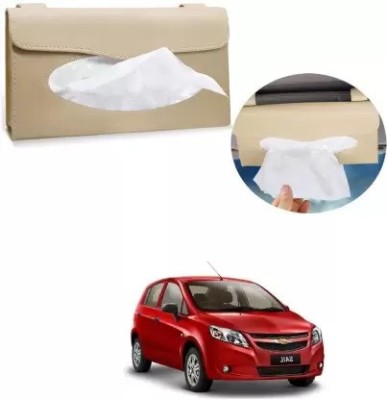 AIRSKY Car Tissue Holder (Beige) for Chevrolet Sail UVA Vehicle Tissue Dispenser(Beige)