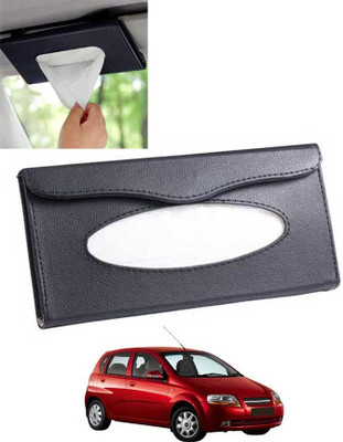 MATIES Multiuse Tissue Box With Waterproof For Car,Home,Office,Washroom,Kitchen Etc 25 Vehicle Tissue Dispenser(Black)