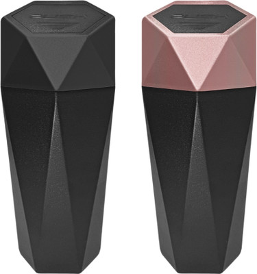 Involve Diamond Shape Car Dustbin/Trash Can - Black & Rosegold - pack 2 Car Trash Bin Bag