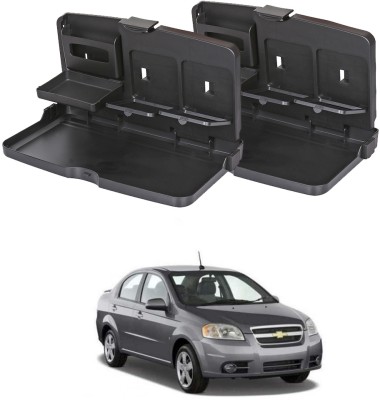 Oshotto FT-02 Food Travel Dining Tray For Chevrolet Aveo - Set of 2 Cup Holder Tray Table