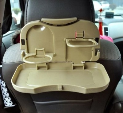 FAACOFF Multi Function Folding Car Back Seat Table Drink Food Cup Tablet Cup Holder Tray Table