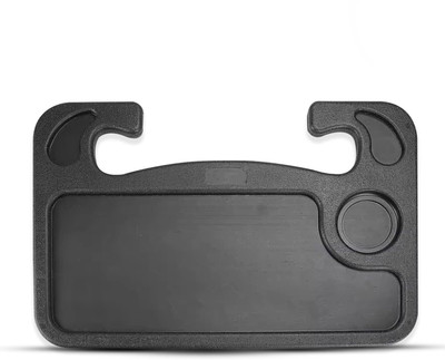 CARMAZE Double-Sided Car Rolling Tray Steering Wheel Desk Plastic Car Food Tray Table Cup Holder Tray Table