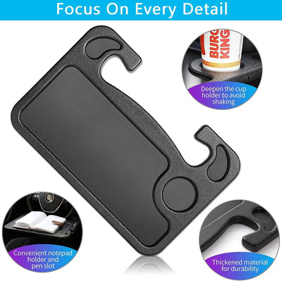 Diyansh Car Steering Portable Wheel Desk Tray for Dining, Reading, Notebook, Laptop 1pc Cup Holder Tray Table