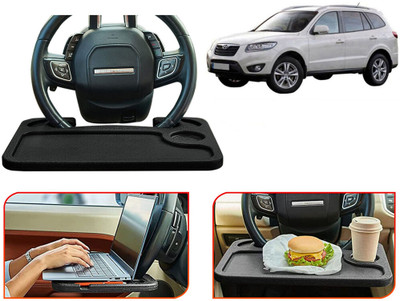 Selifaur TB146-Multifunctional Car Laptop Food Steering Wheel Tray Drink Holder Desk Cup Holder Tray Table