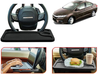 Selifaur TB101-Multifunctional Car Laptop Food Steering Wheel Tray Drink Holder Desk Cup Holder Tray Table