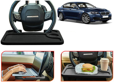 Selifaur TB27-Multifunctional Car Laptop Food Steering Wheel Tray Drink Holder Desk Cup Holder Tray Table