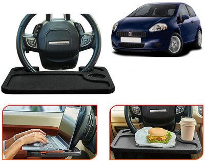 Selifaur TB66-Multifunctional Car Laptop Food Steering Wheel Tray Drink Holder Desk Cup Holder Tray Table