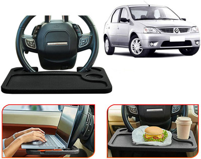 Selifaur TB180-Multifunctional Car Laptop Food Steering Wheel Tray Drink Holder Desk Cup Holder Tray Table