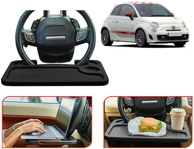 Selifaur TB64-Multifunctional Car Laptop Food Steering Wheel Tray Drink Holder Desk Cup Holder Tray Table