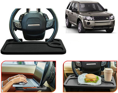 Selifaur TB168-Multifunctional Car Laptop Food Steering Wheel Tray Drink Holder Desk Cup Holder Tray Table
