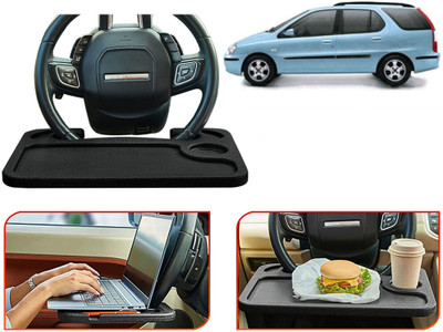 Selifaur TB361-Multifunctional Car Laptop Food Steering Wheel Tray Drink Holder Desk Cup Holder Tray Table
