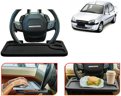 Selifaur TB92-Multifunctional Car Laptop Food Steering Wheel Tray Drink Holder Desk Cup Holder Tray Table