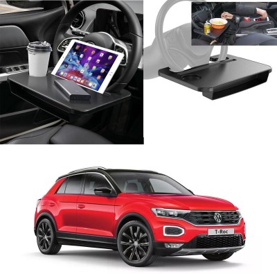 Oshotto FT-06 Dual purpose Car Steering Wheel Rack desk For Volkswagen T-ROC Cup Holder Tray Table