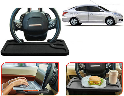 Selifaur TB311-Multifunctional Car Laptop Food Steering Wheel Tray Drink Holder Desk Cup Holder Tray Table