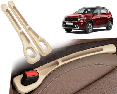 Selifaur BGG172 2 Pcs Light Weight Car Seat Gap Filler (New storage slot)Kia Sonet Trunk Organizer(Beige)