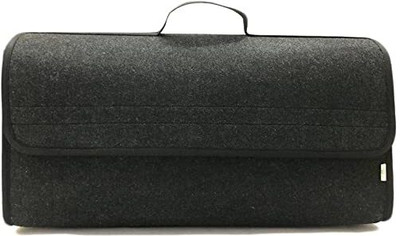 OON Car/Trunk/Bus/Vehicle OrganizersBoot Space Storage Organizer Tool Bag Black Felt Trunk Organizer(Black)