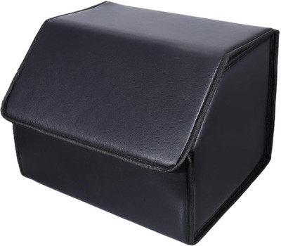 zvonko Car Glove Box Trunk Organizer Grocery Car Trunk Organizer Foldable Storage Boxes Trunk Organizer(Black)