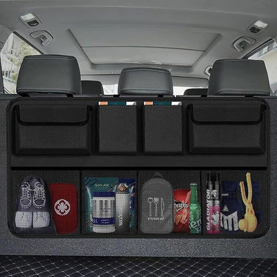 GEEO Car Trunk Organizer – Ultimate Storage Solution for Your Car Trunk Organizer(Black)