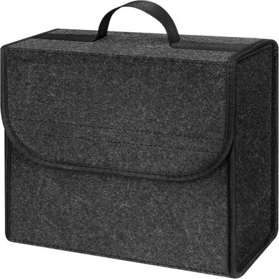 DOUBLE R BAGS Car Trunk Organizer Foldable Boot Storage Anti Slip Utility Tool Bag Trunk Organizer(Black)