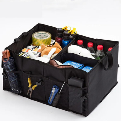 zishnav Multipurpose Car Trunk Organizer - Collapsible, Durable, Waterproof Storage Bag Trunk Organizer(Black)