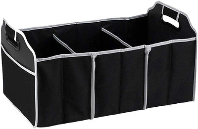 Ever Mall Car Boot Stuff Food Storage Bags Trunk Foldable Large Portable Storage Holder Trunk Organizer(Black)