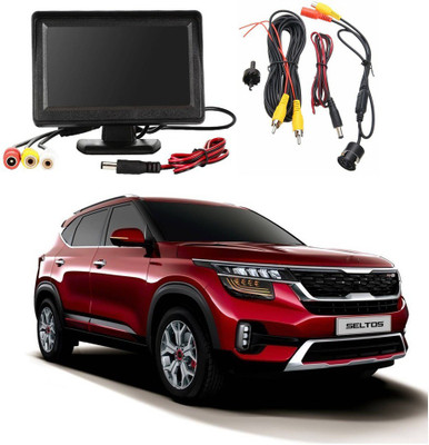 WheelCore 4.3inch Display + Reverse Camera for KIA Seltos (2019 to Present) Black LCD(10.9 cm)