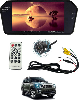 MATIES Camera With 7Inch BT Full Touch Button Screen For Car-ScorpioN Mahindra 2022 Car Stereo(Single Din)