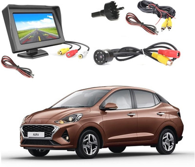 Auto Smart Look 4.3Inch Display with Rear View 8 Led Camera For Black LCD(10.9 cm)