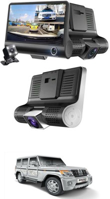 MATIES 3 Lens/170 Degree/Wide Angle Car Camera DVR/G-Sensor For Bolero-Mahindra-2012 Black LCD(10 cm)