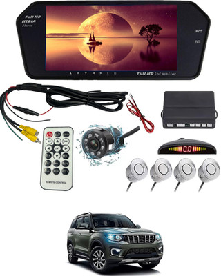 MATIES 7inch BT Screen/Parking Camera/Silver Parking Sensor For ScorpioN Mahindra 2022 Car Stereo(Single Din)