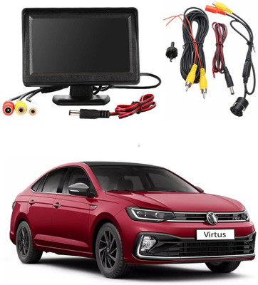 ModifyStyle TFT 4.3inch LCD Display + Car Parking Camera for Volkswagen Virtus Black LCD(10.9 cm)