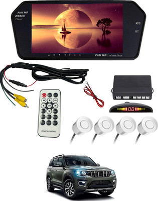 MATIES 7Inch BT Full Screen/White Parking Sensor For Car-ScorpioN Mahindra 2022 Car Stereo(Single Din)